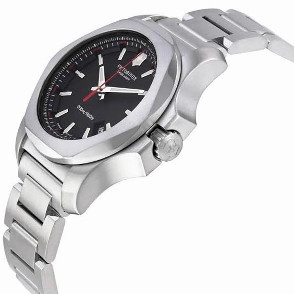 Victorinox Swiss Army I.N.O.X. Black Dial Steel 241723.1 Men's Watch