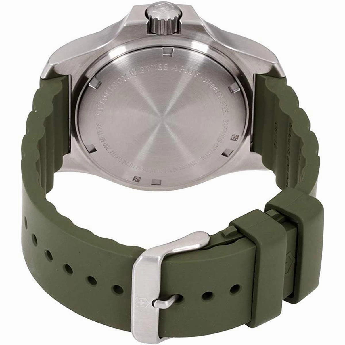 Victorinox Swiss Army Men's Watch - I.N.O.X. Green Dial Rubber Strap | 241683.1