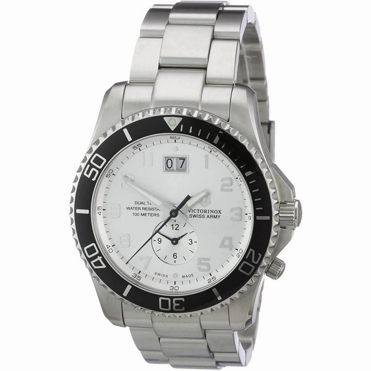 Victorinox Swiss Army Men's Watch - Maverick GS Silver Tone Bracelet | 241442