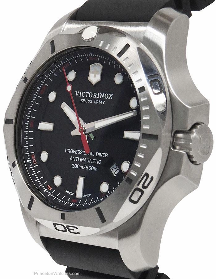 Victorinox Swiss Army Mens INOX Professional Diver - Black Strap - Date - 200m