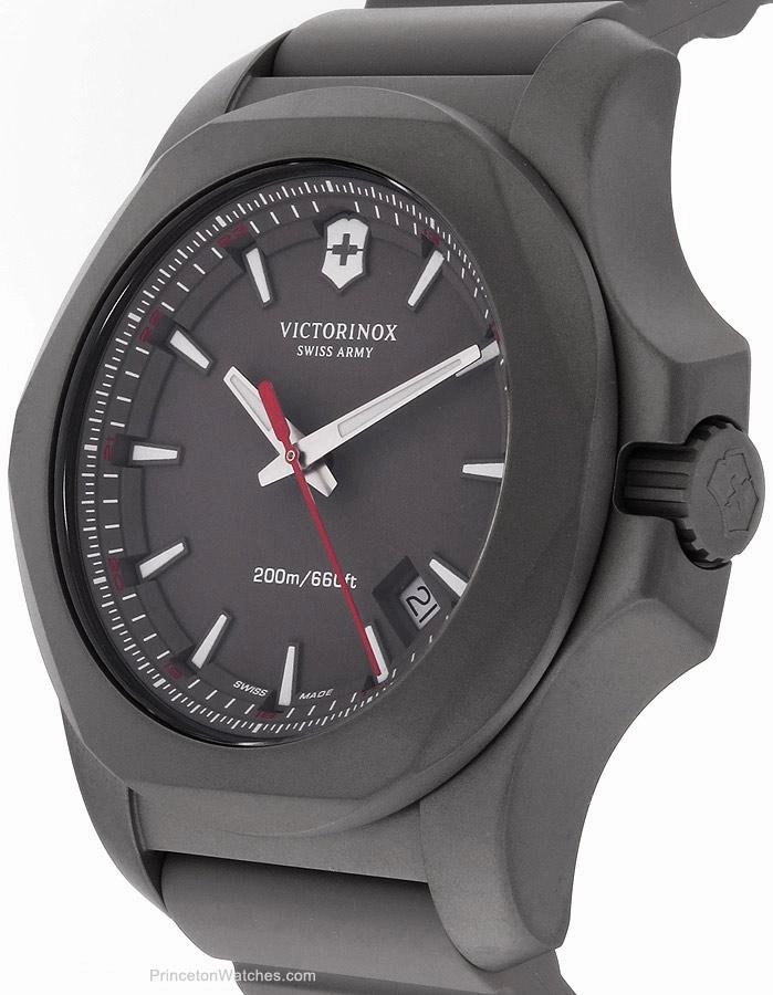 Victorinox Swiss Army Mens INOX Titanium - Grey Dial & Strap - 200m - Date