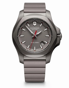 Victorinox Swiss Army Mens INOX Titanium - Grey Dial & Strap - 200m - Date