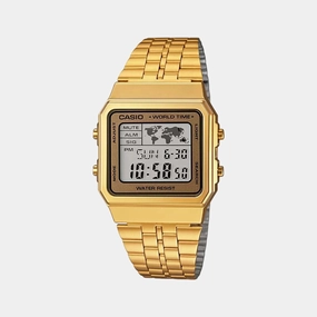 Vintage Unisex Digital Stainless Steel Watch D134 - A500WGA-9DF