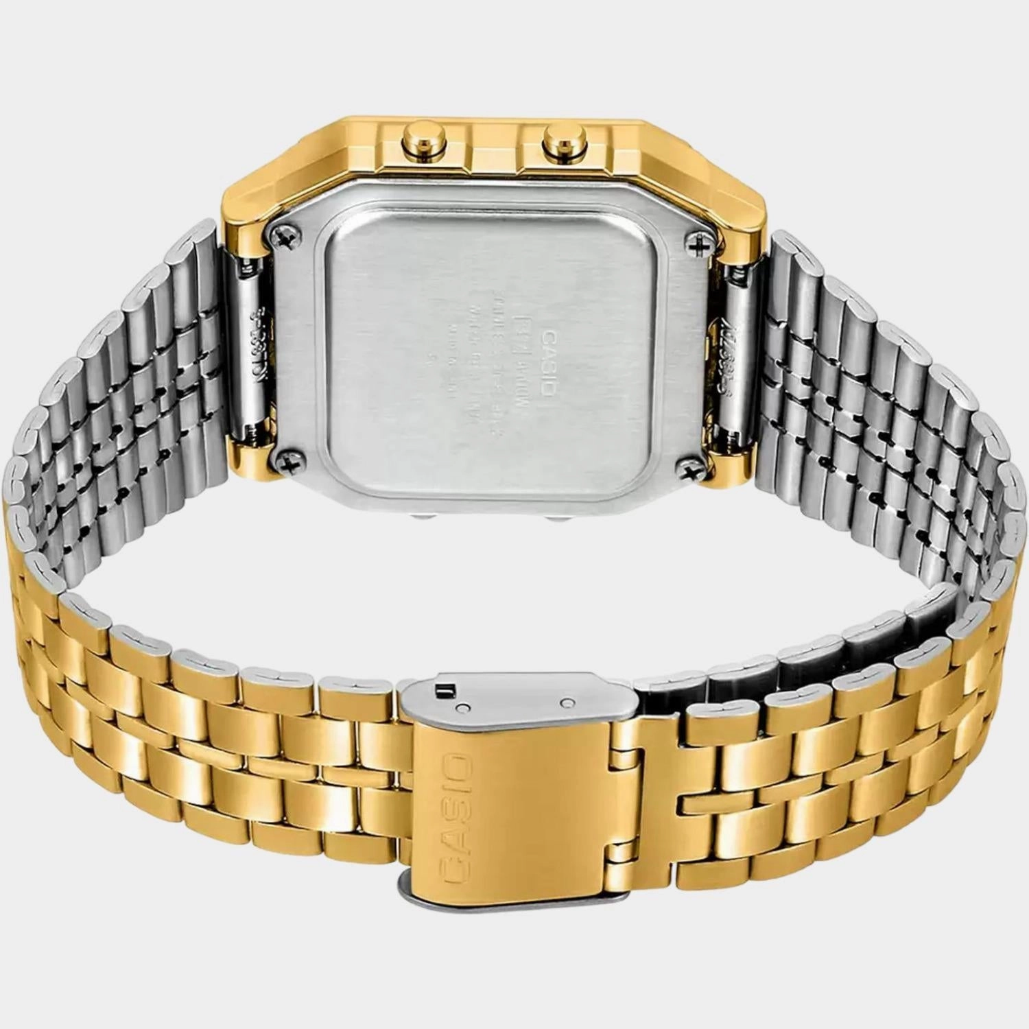 Vintage Unisex Digital Stainless Steel Watch D134 - A500WGA-9DF