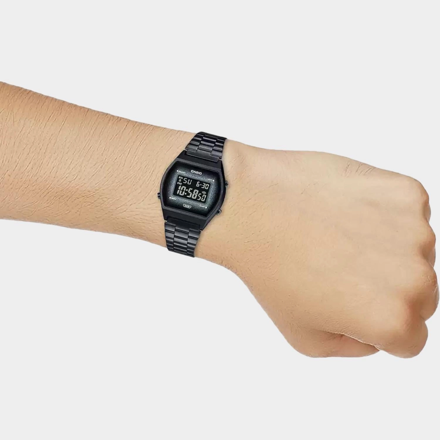 Vintage Unisex Digital Stainless Steel Watch D185 - B640WBG-1BDF