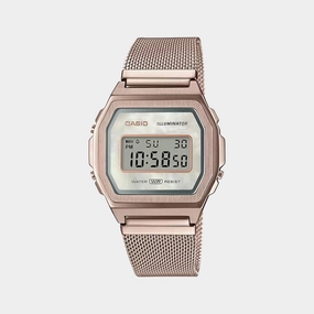 Vintage Unisex Digital Stainless Steel Watch D195 - A1000MCG-9EF
