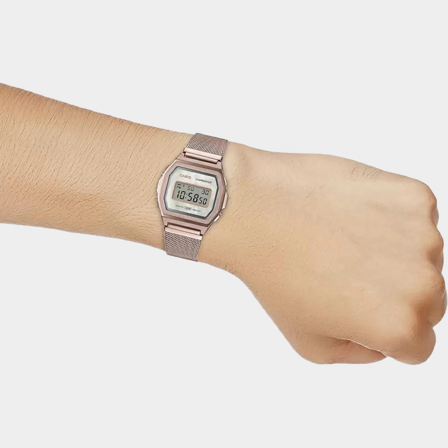 Vintage Unisex Digital Stainless Steel Watch D195 - A1000MCG-9EF