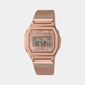 Vintage Unisex Digital Stainless Steel Watch D196 - A1000MPG-9EF