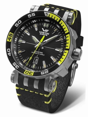 Vostok-Europe ENERGIA 2 Men's Titanium Black Diver Watch NH35A/575H283