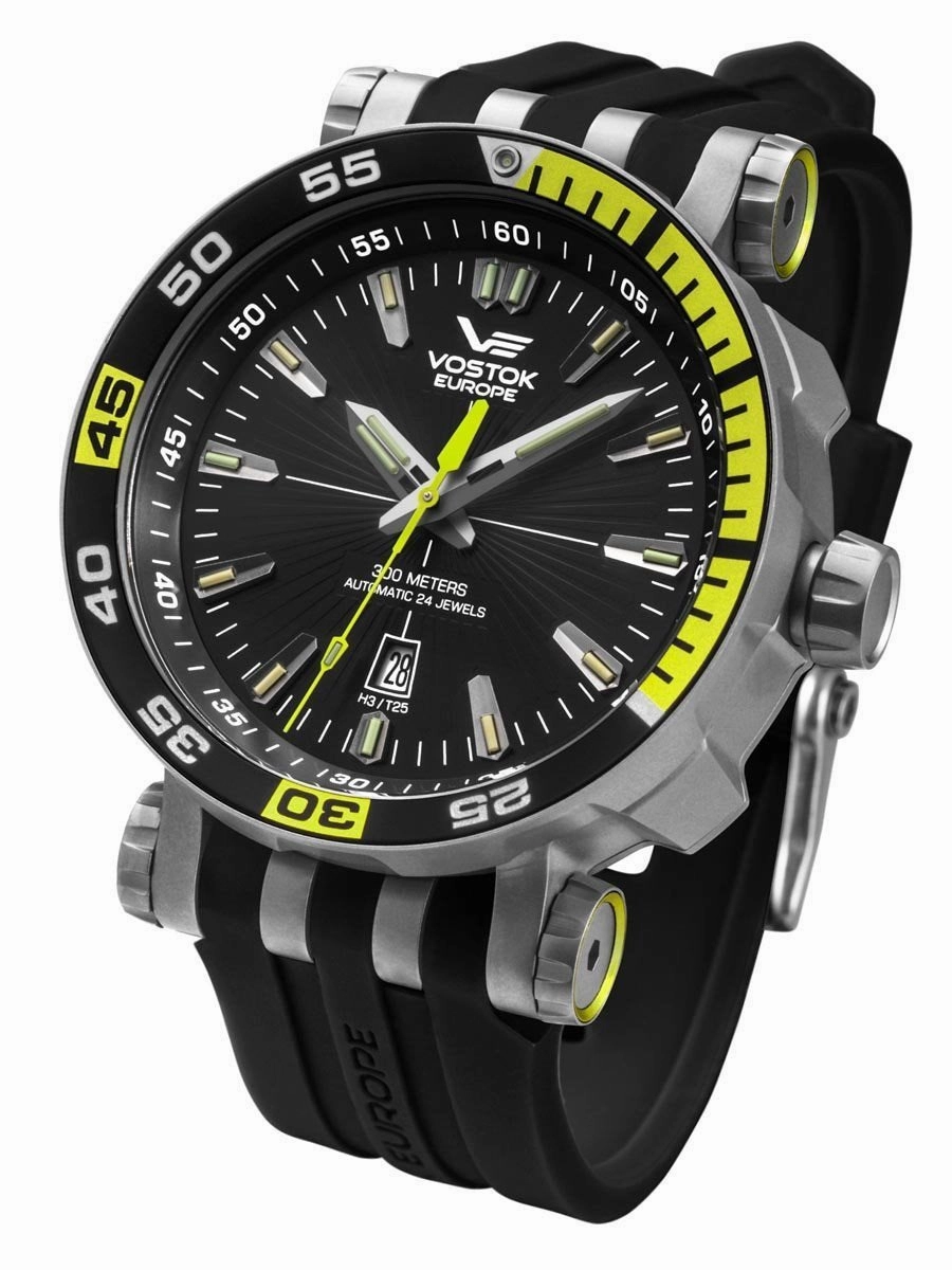 Vostok-Europe ENERGIA 2 Men's Titanium Black Diver Watch NH35A/575H283