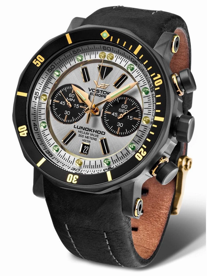 Vostok-Europe LUNOKHOD 2 GRAND CHRONO Mens Blue Watch 6S21/620E277