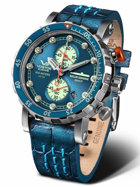Vostok-Europe SSN-571 Mecha-Quartz Chronograph Submarine Watch (VK61/571O610)