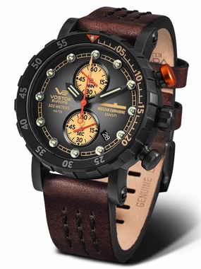 Vostok-Europe SSN-571 Mecha-Quartz Chronograph Submarine Watch (VK61/571O611)