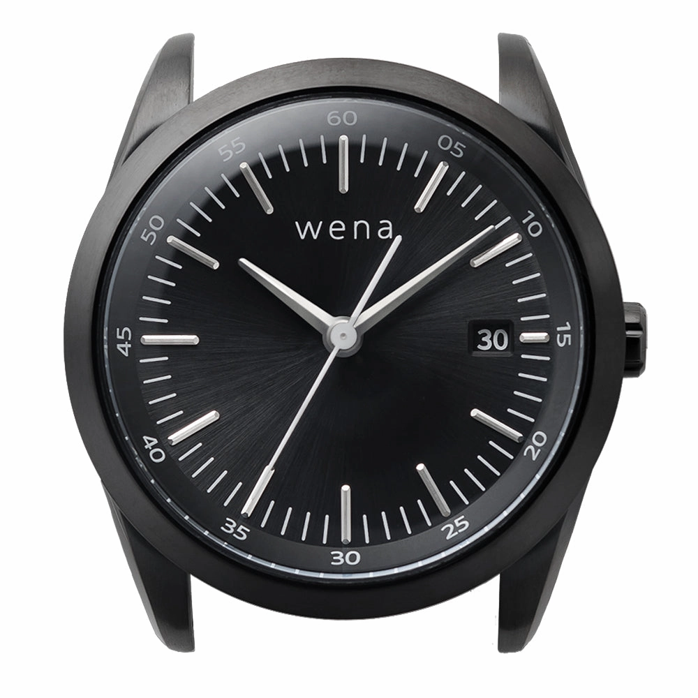 Wena By Sony Watch Head Solar Three Hands Black