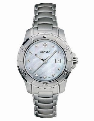 Wenger Diamond Ladies Sport - Mother of Pearl Dial - Stainless Steel - Bracelet