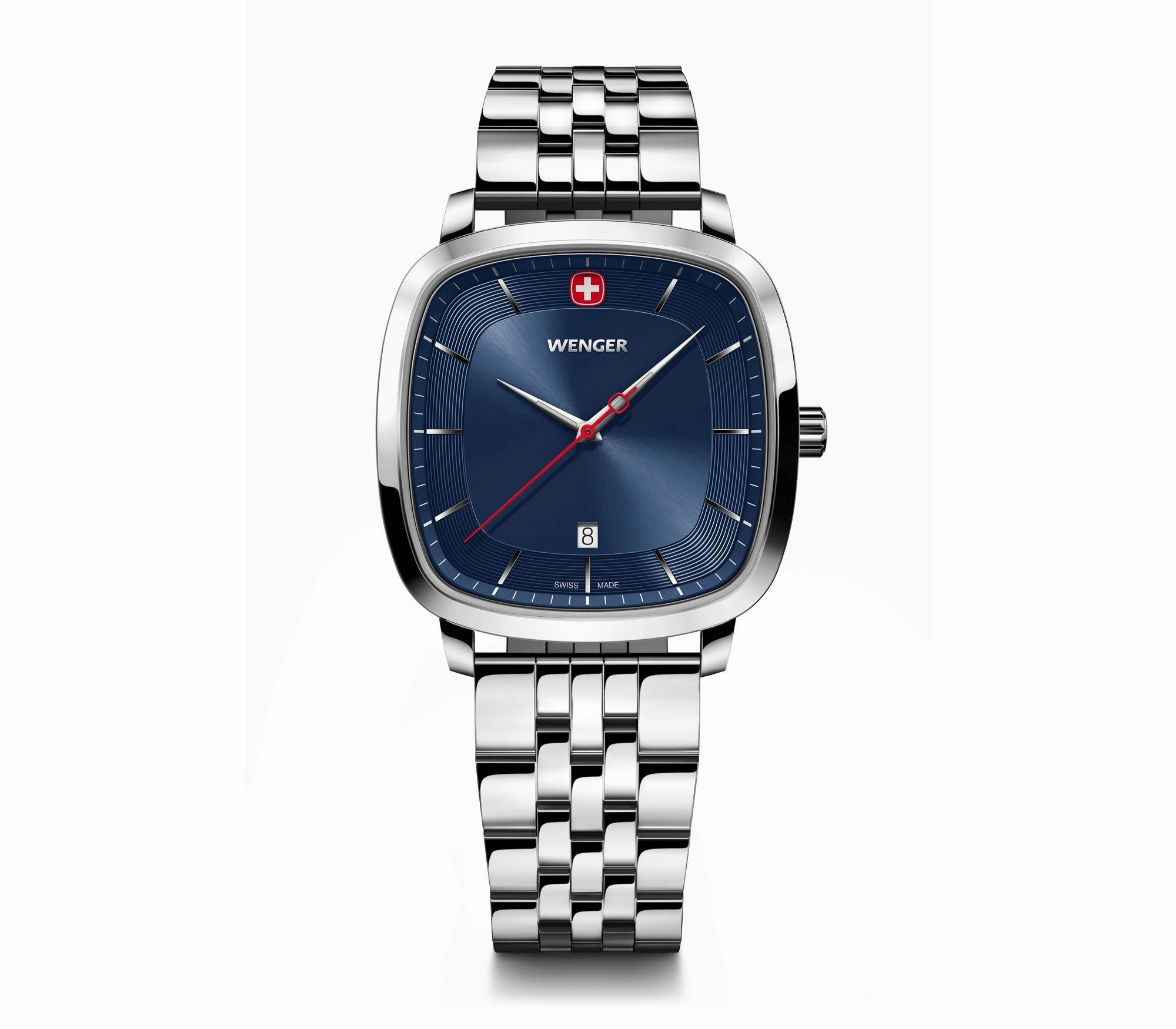 Wenger Vintage Classic 37mm Blue Dial Stainless Steel Watch 01.1921.103