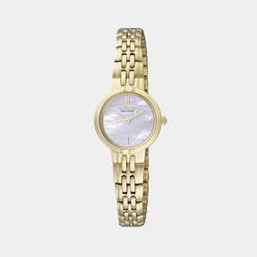 Women Eco-Drive Mother Of Pearl Dial Analog Stainless Steel Watch EX1092-57D
