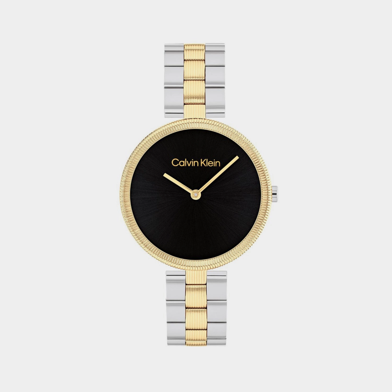 Women Quartz Black Dial Analog Stainless Steel Watch 25100012