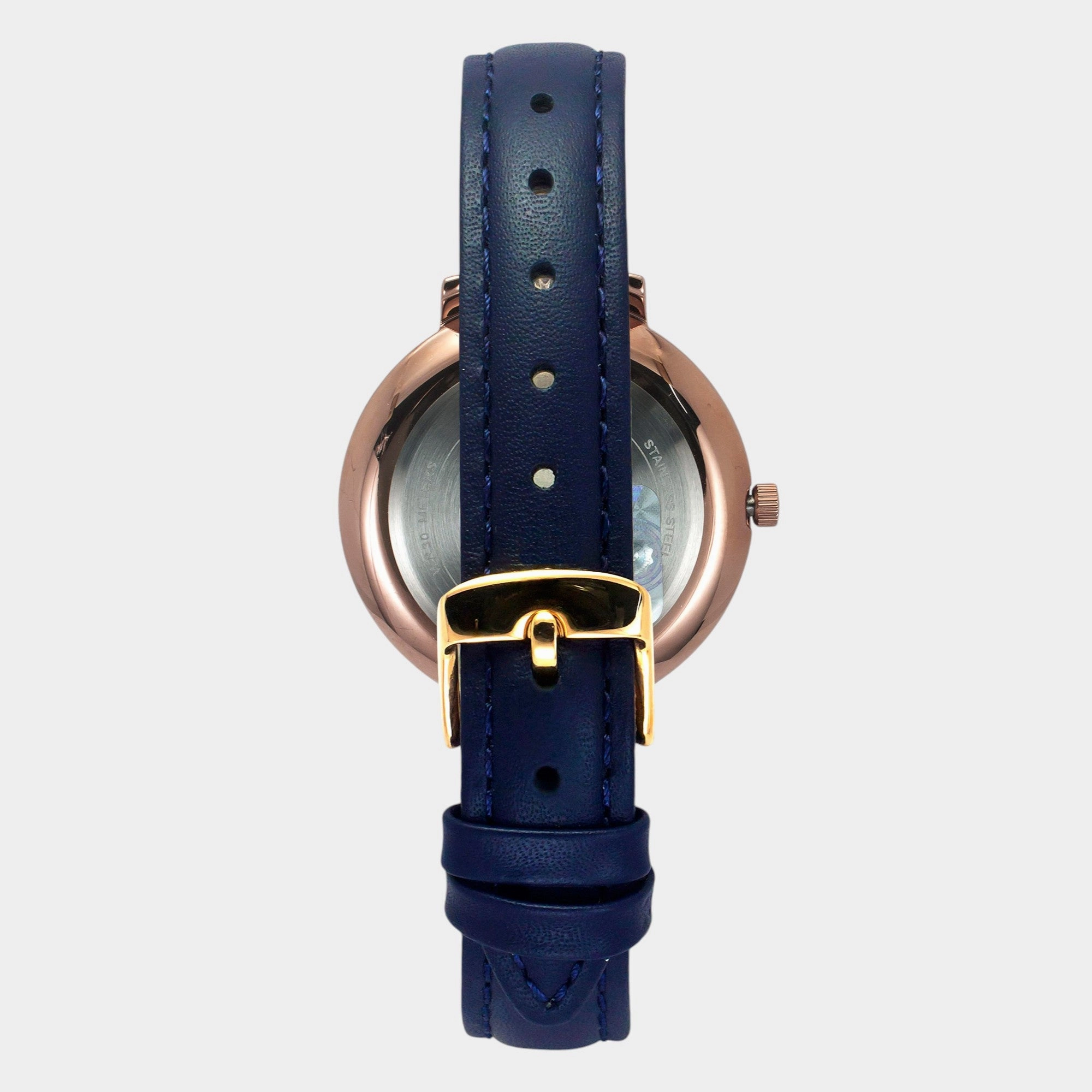 Women Quartz Blue Dial Analog Leather Watch TWEL14712