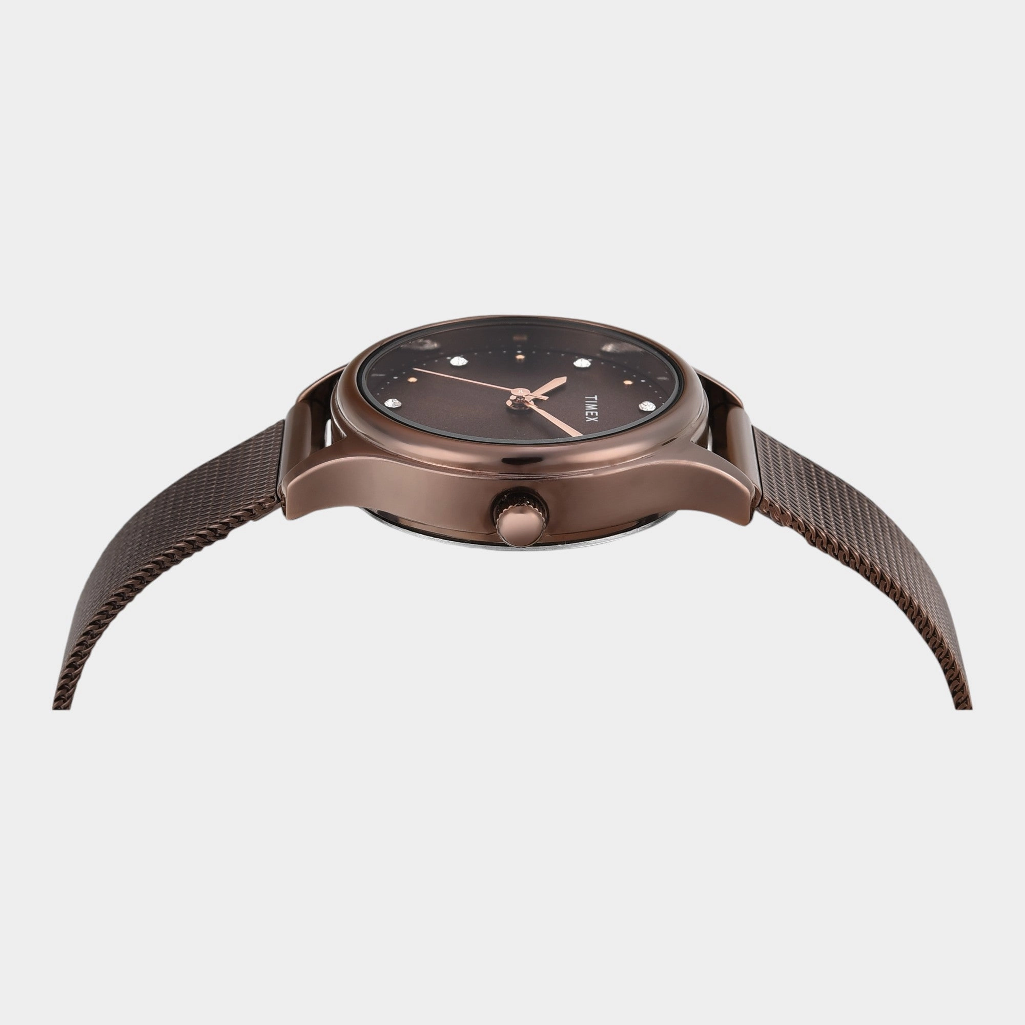 Women Quartz Brown Dial Analog Stainless Steel Watch TW0TL8718