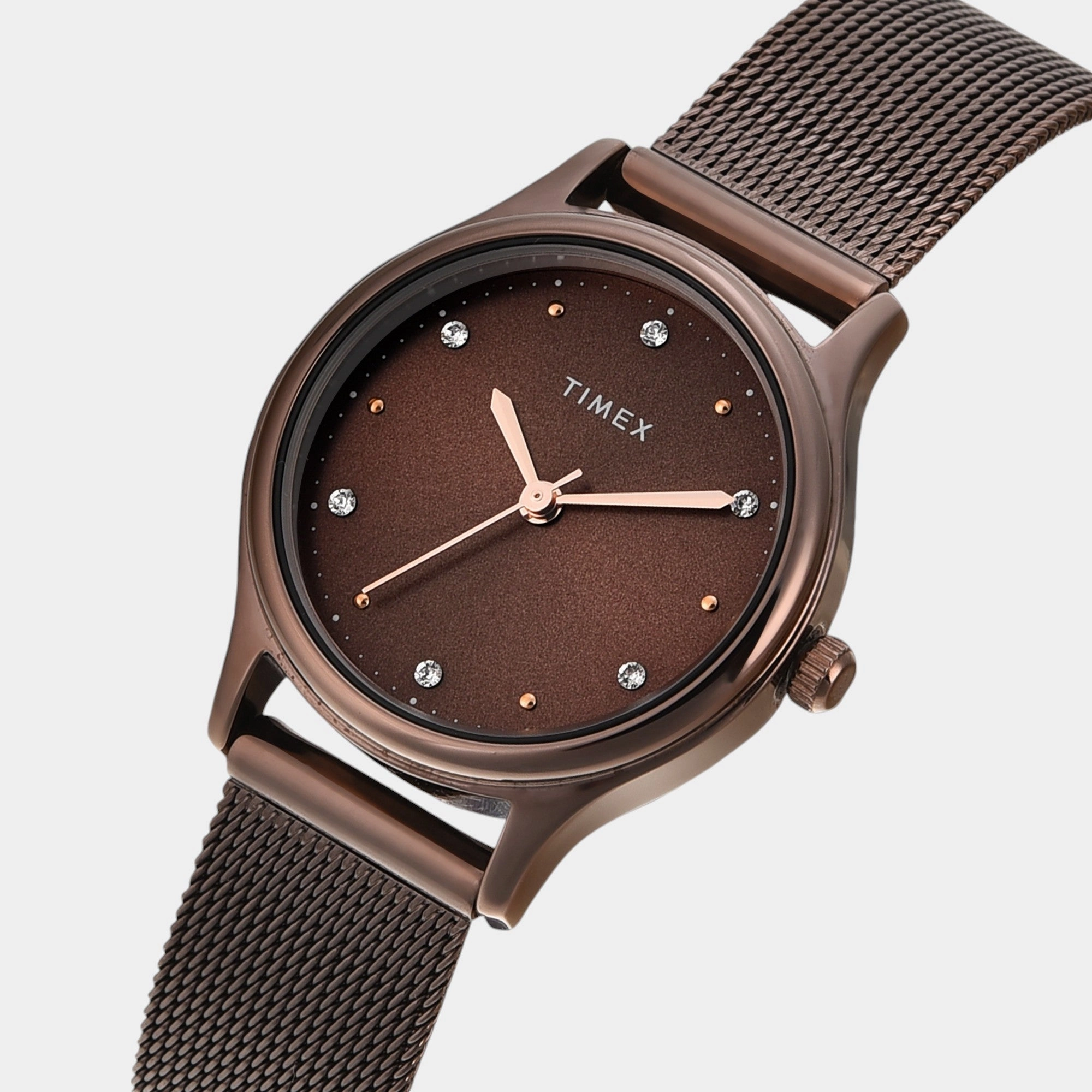 Women Quartz Brown Dial Analog Stainless Steel Watch TW0TL8718