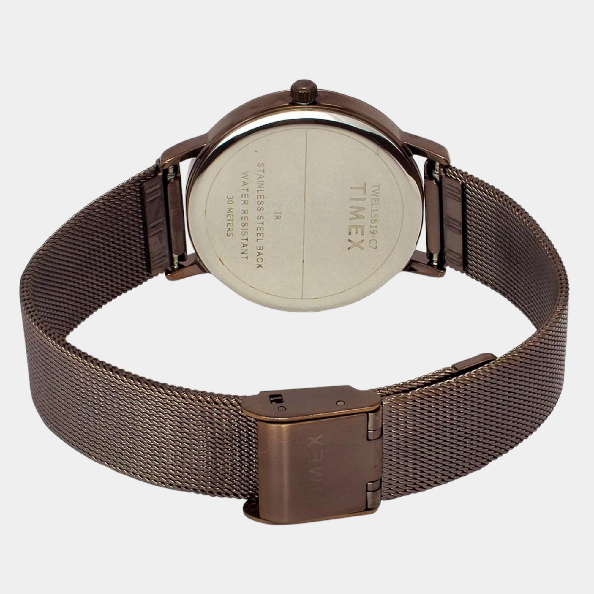 Women Quartz Brown Dial Analog Stainless Steel Watch TWEL15619