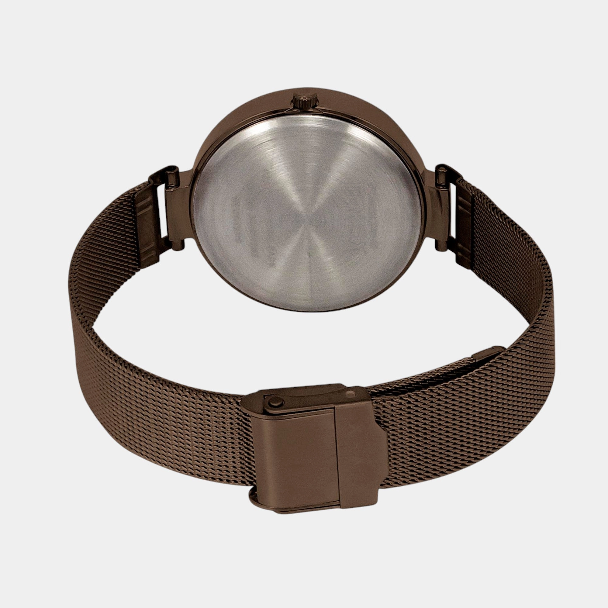 Women Quartz Brown Dial Multi-Function Stainless Steel Watch TWEL14507