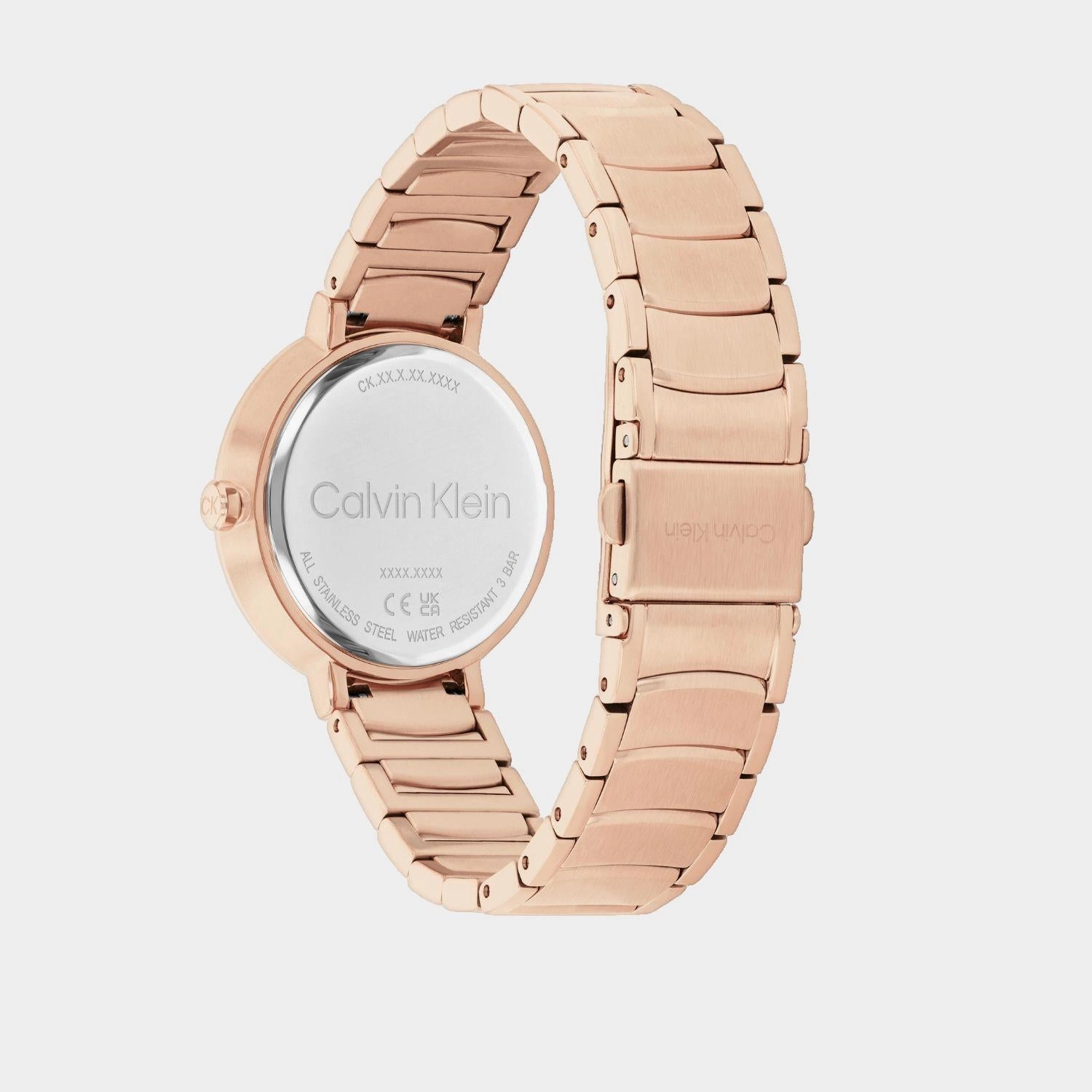 Women Quartz Carnation Gold Dial Stainless Steel Watch 25100019