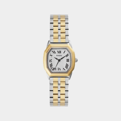 Women Quartz Cream Dial Analog Stainless Steel Watch ES5362