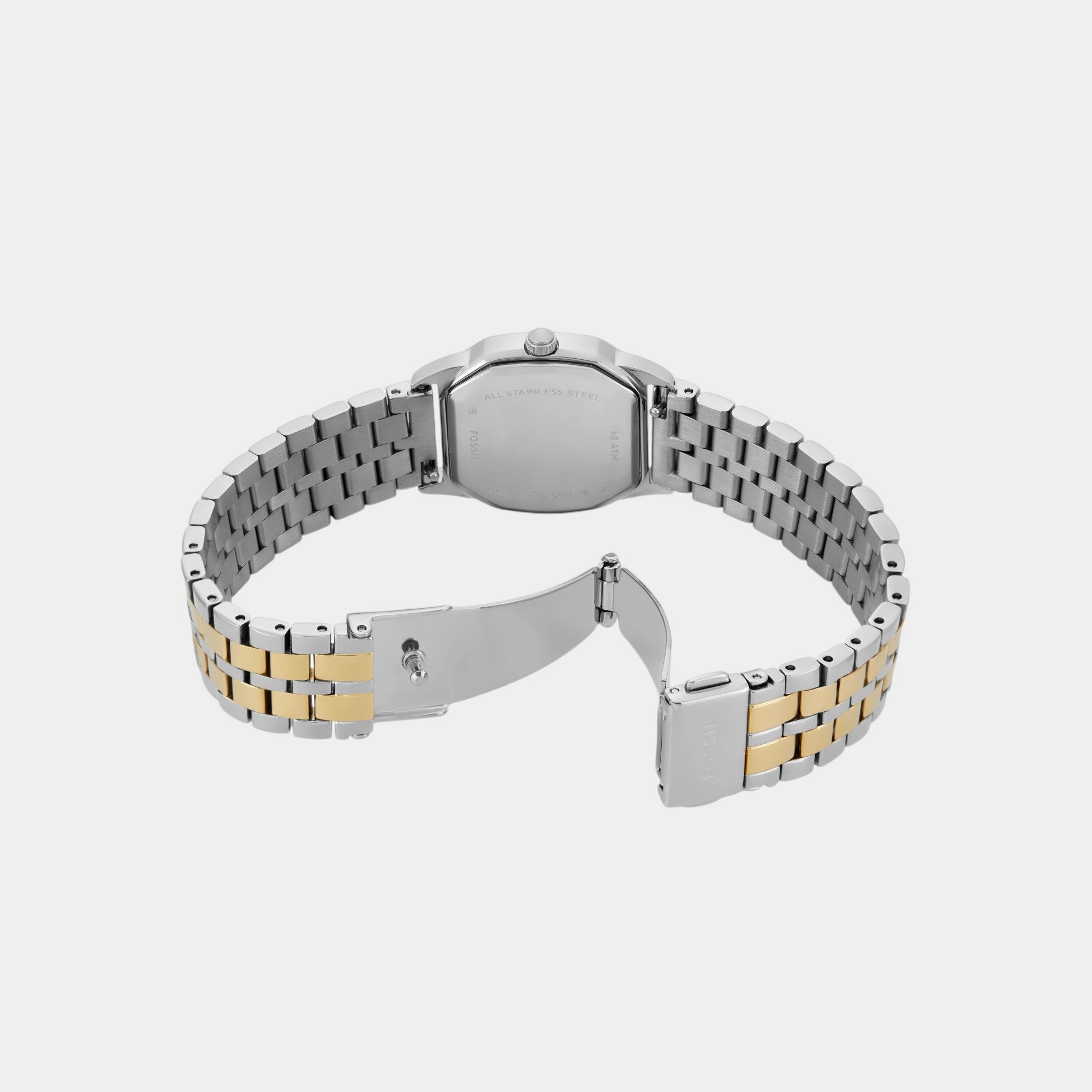 Women Quartz Cream Dial Analog Stainless Steel Watch ES5362