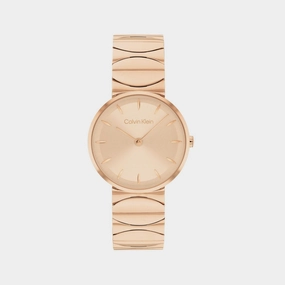 Women Quartz Gold Dial Analog Stainless Steel Watch 25700001