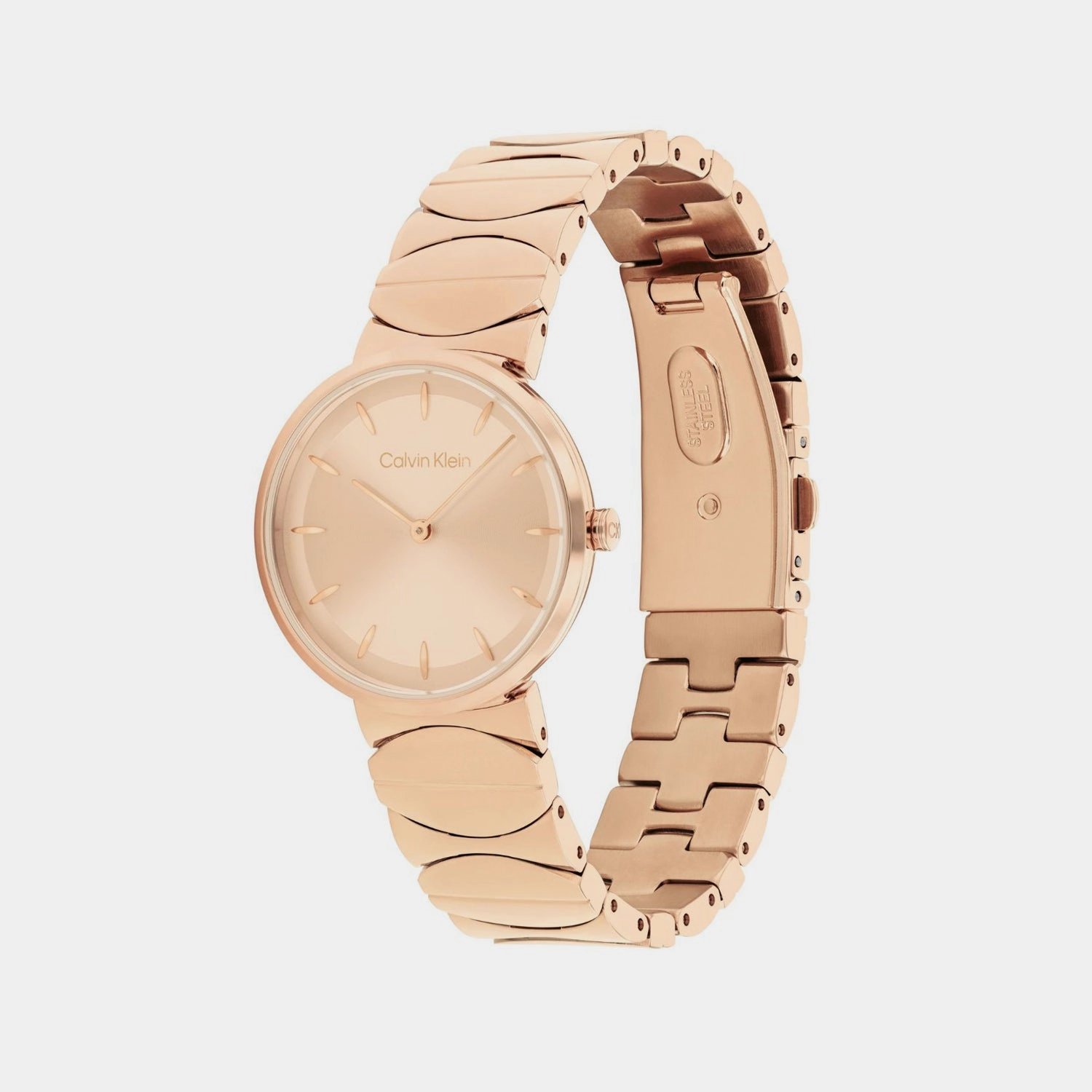 Women Quartz Gold Dial Analog Stainless Steel Watch 25700001