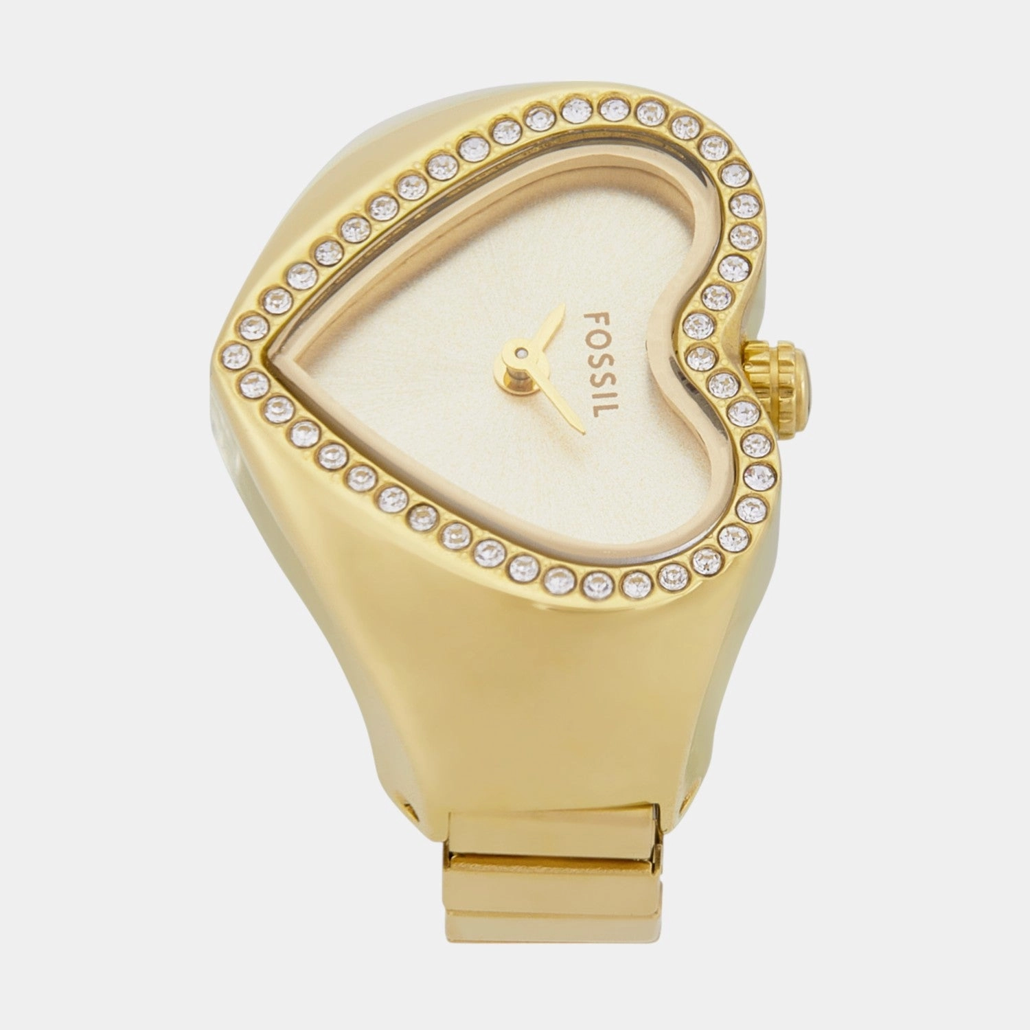 Women Quartz Gold Dial Analog Stainless Steel Watch ES5407