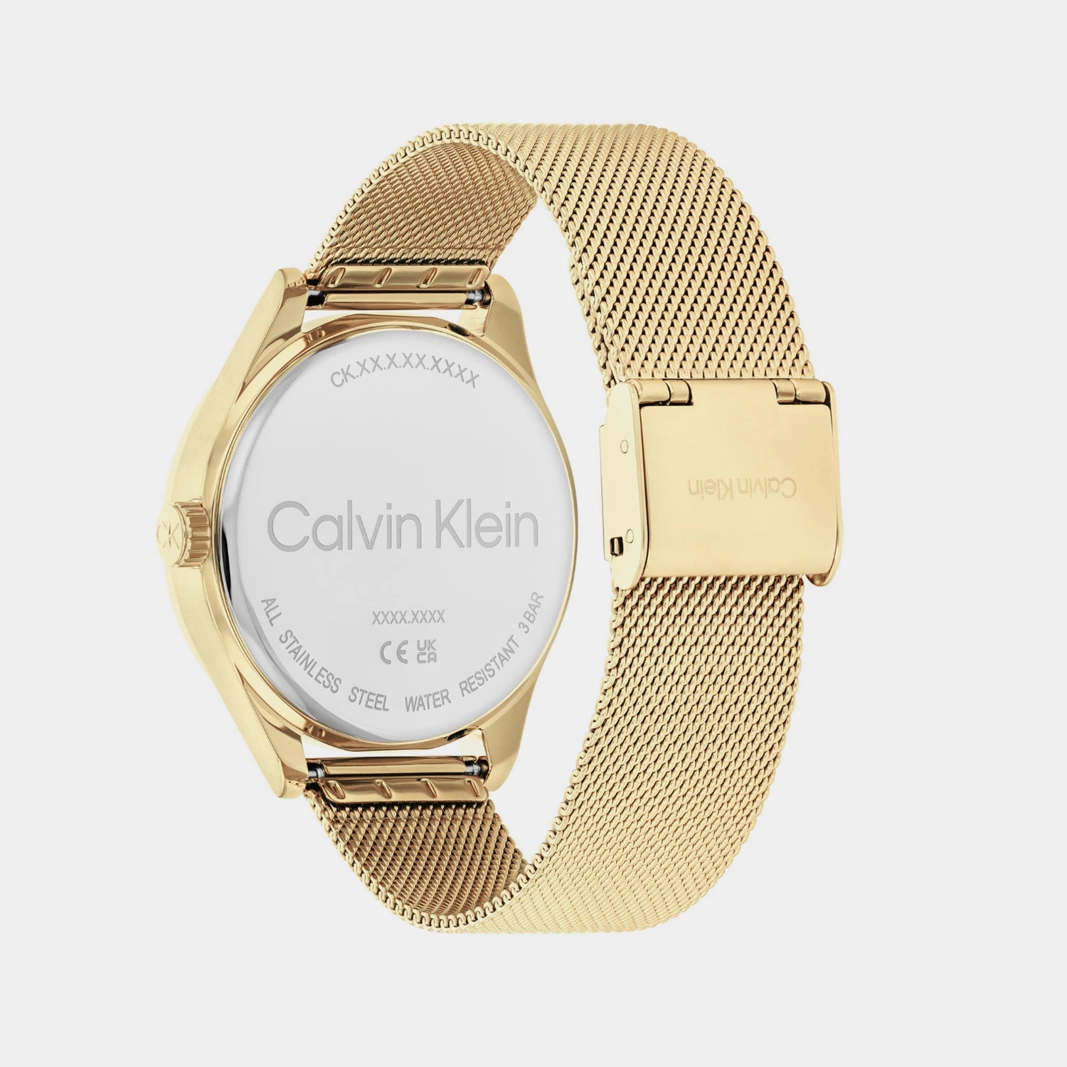 Women Quartz Gold Dial Multi-Function Stainless Steel Watch 25100011