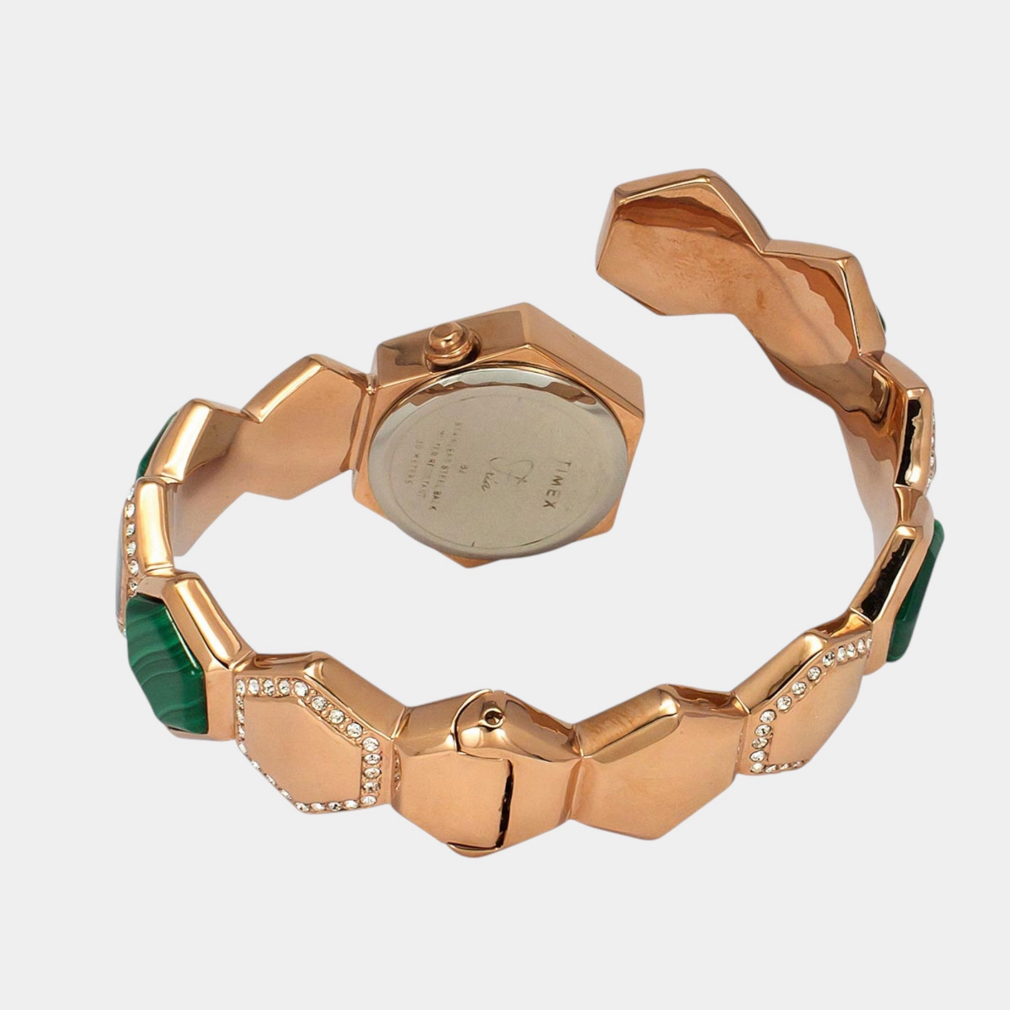 Women Quartz Green Dial Analog Brass Watch TWEL17901