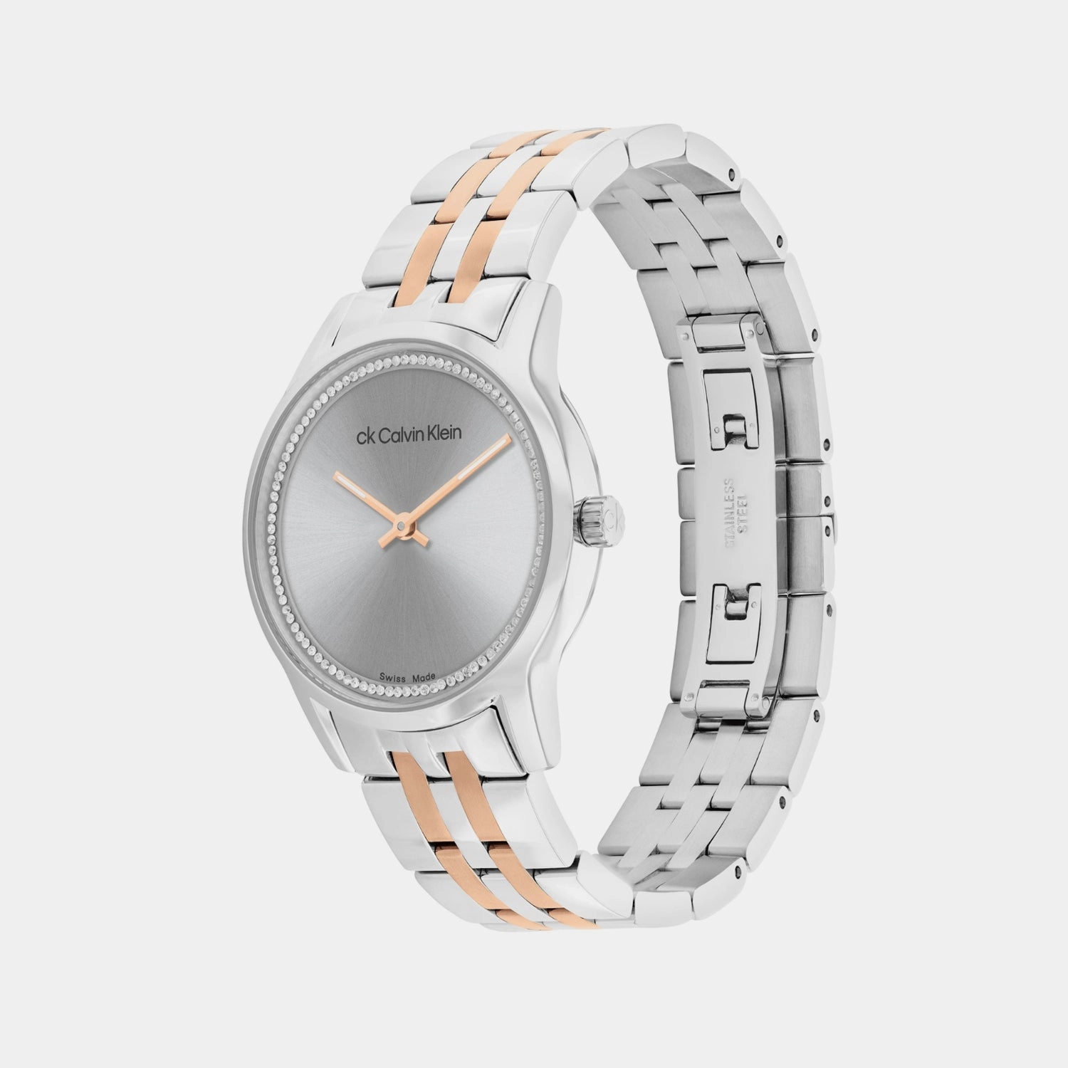 Women Quartz Grey Dial Analog Stainless Steel Watch 25000020