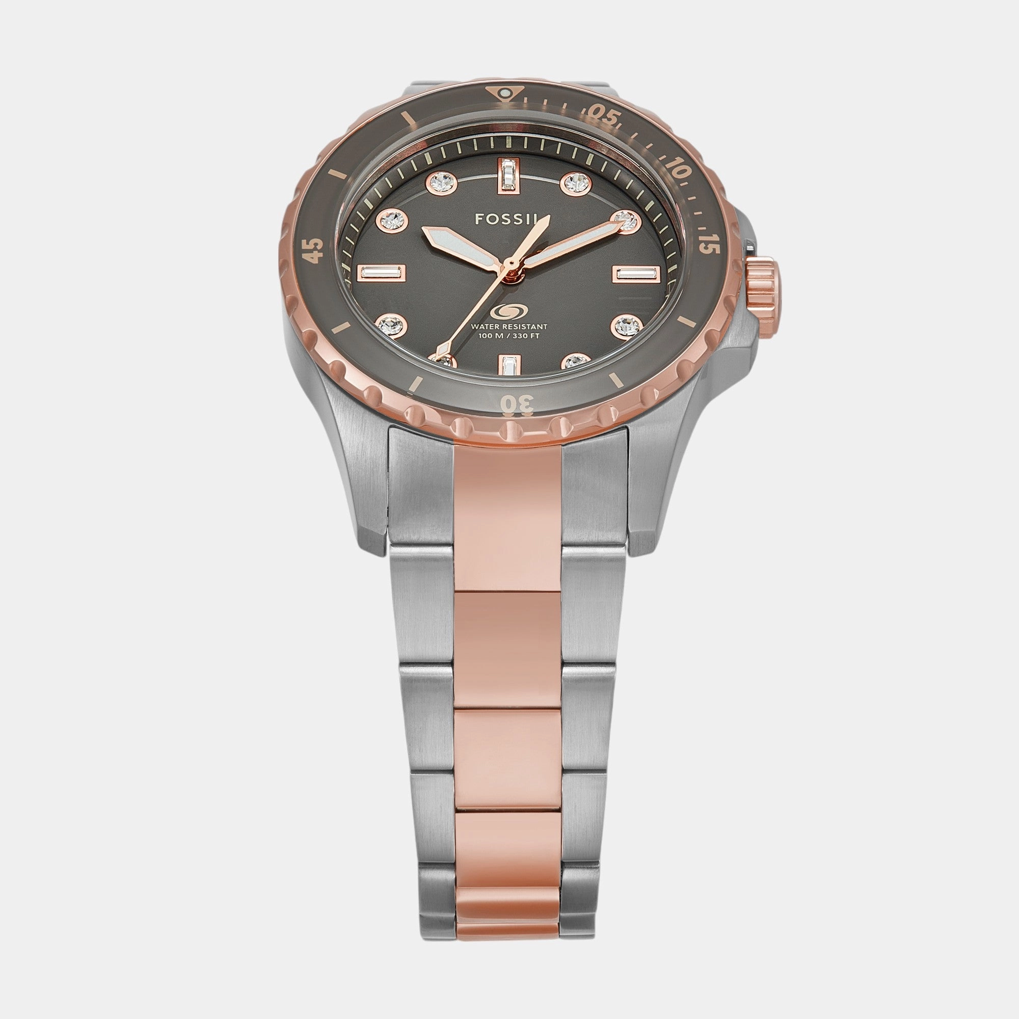 Women Quartz Grey Dial Analog Stainless Steel Watch ES5348
