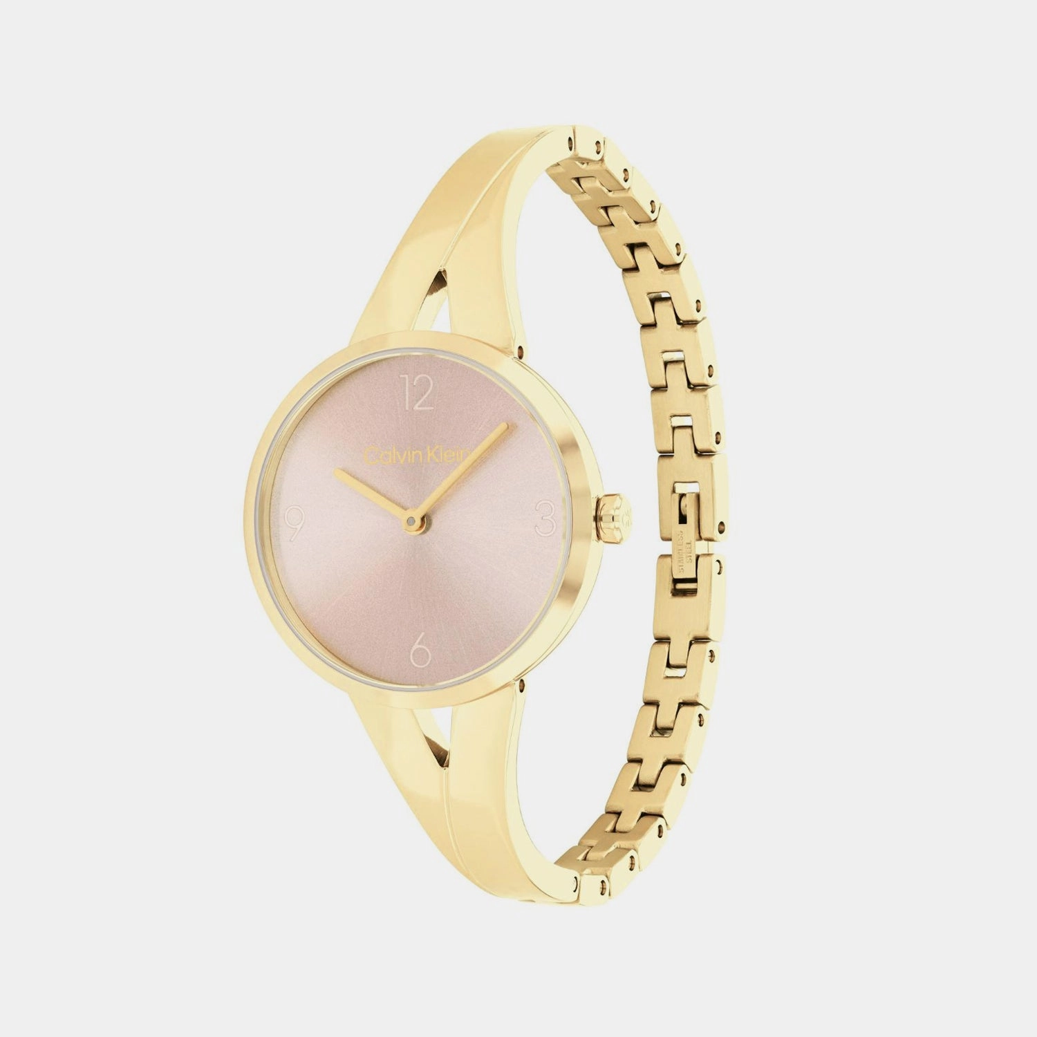 Women Quartz Light Blush Dial Analog Stainless Steel Watch 25100027