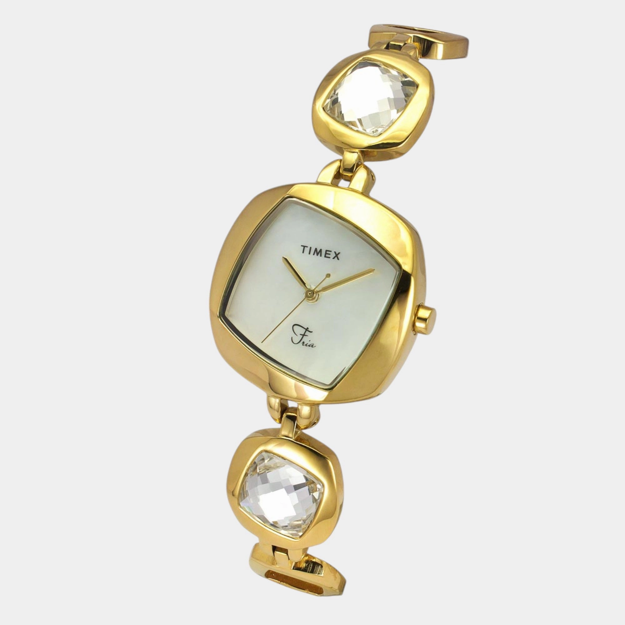 Women Quartz Mother of Pearl Dial Analog Brass Watch TWEL15007