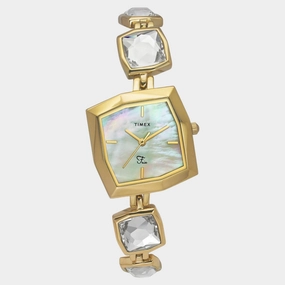 Women Quartz Mother of Pearl Dial Analog Brass Watch TWEL16104