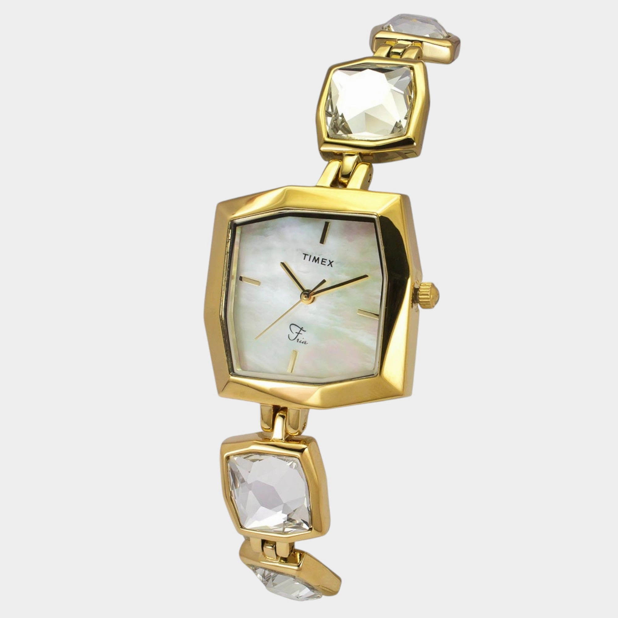 Women Quartz Mother of Pearl Dial Analog Brass Watch TWEL16104
