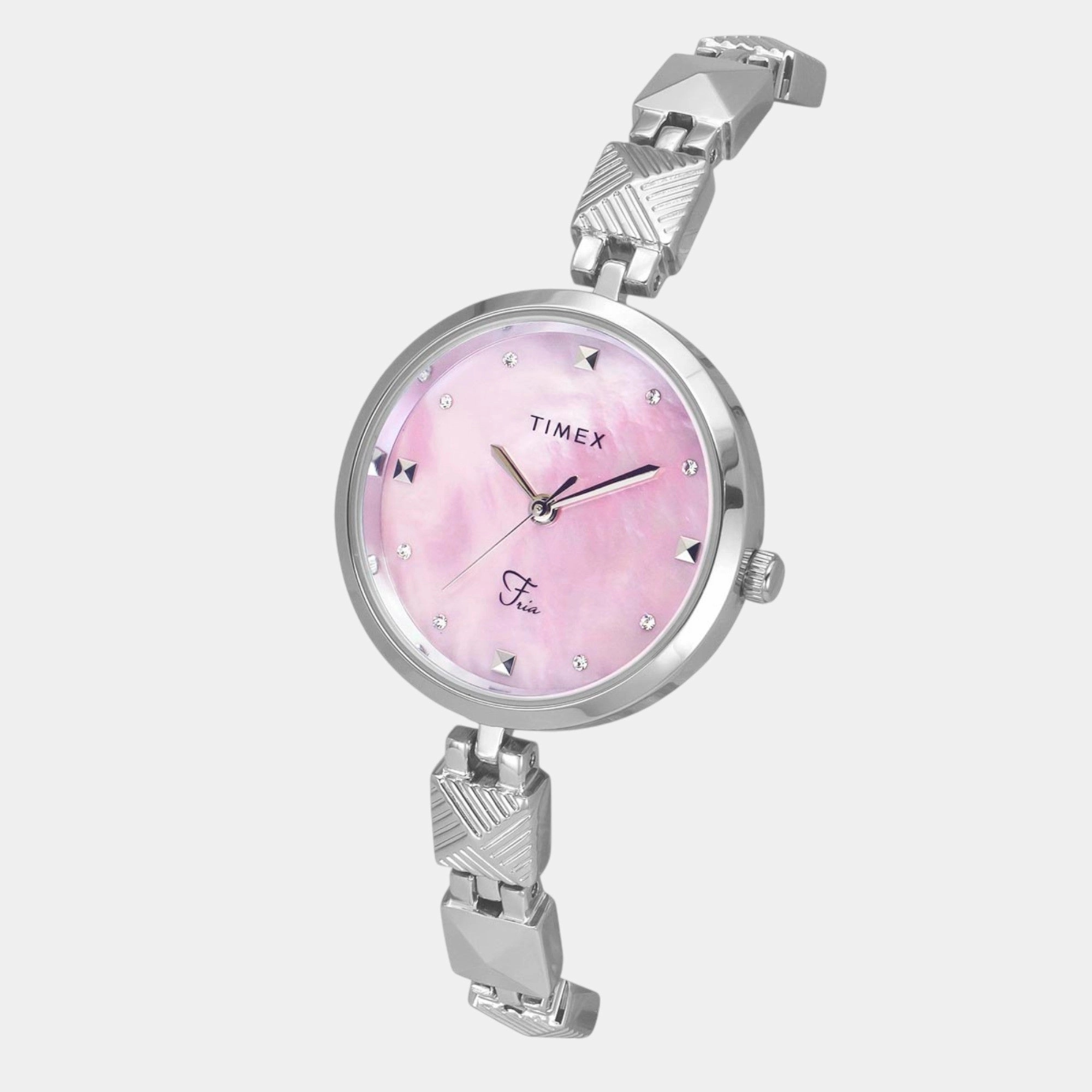 Women Quartz Mother of Pearl Dial Analog Brass Watch TWEL18307