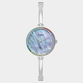 Women Quartz Mother of Pearl Dial Analog Brass Watch TWEL18404
