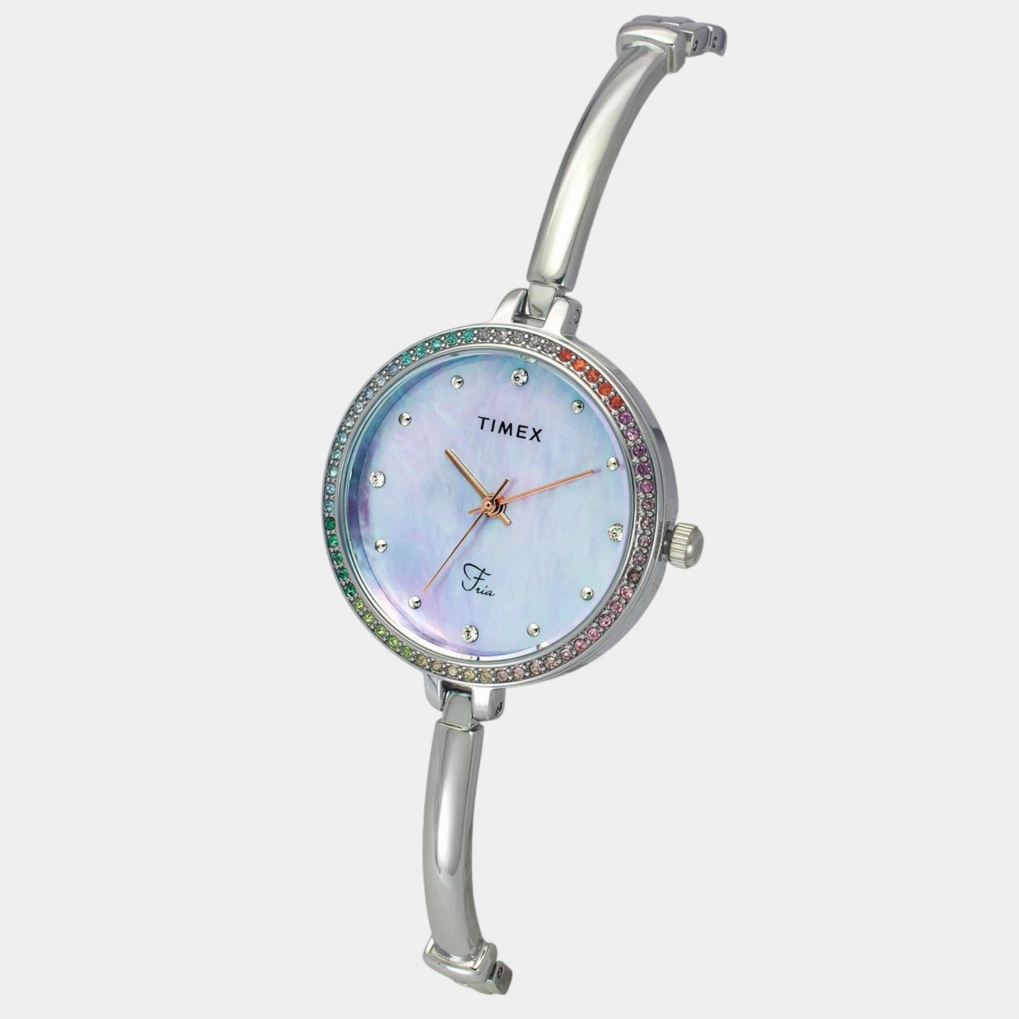 Women Quartz Mother of Pearl Dial Analog Brass Watch TWEL18404