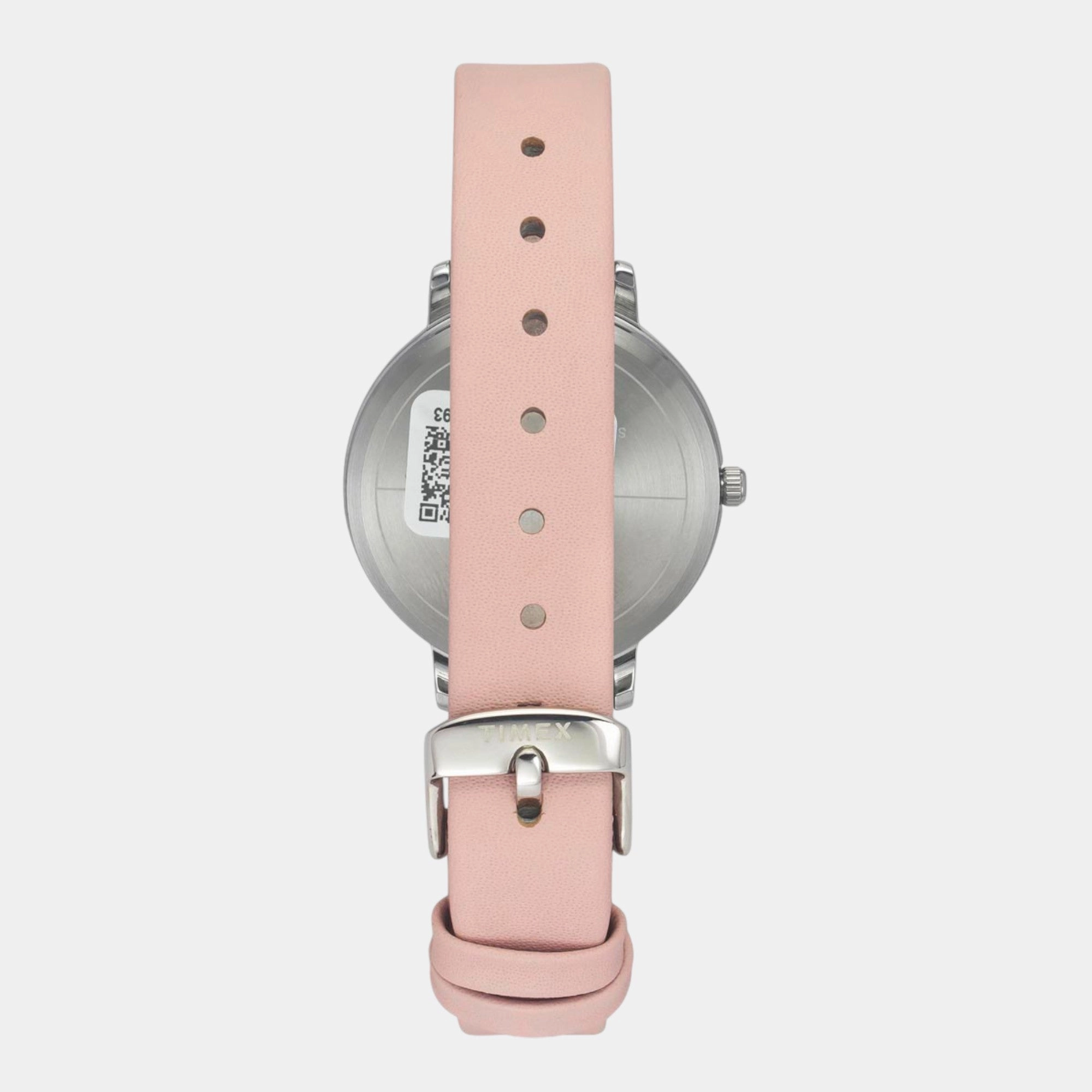 Women Quartz Pink Dial Analog Leather Watch TWEL15816