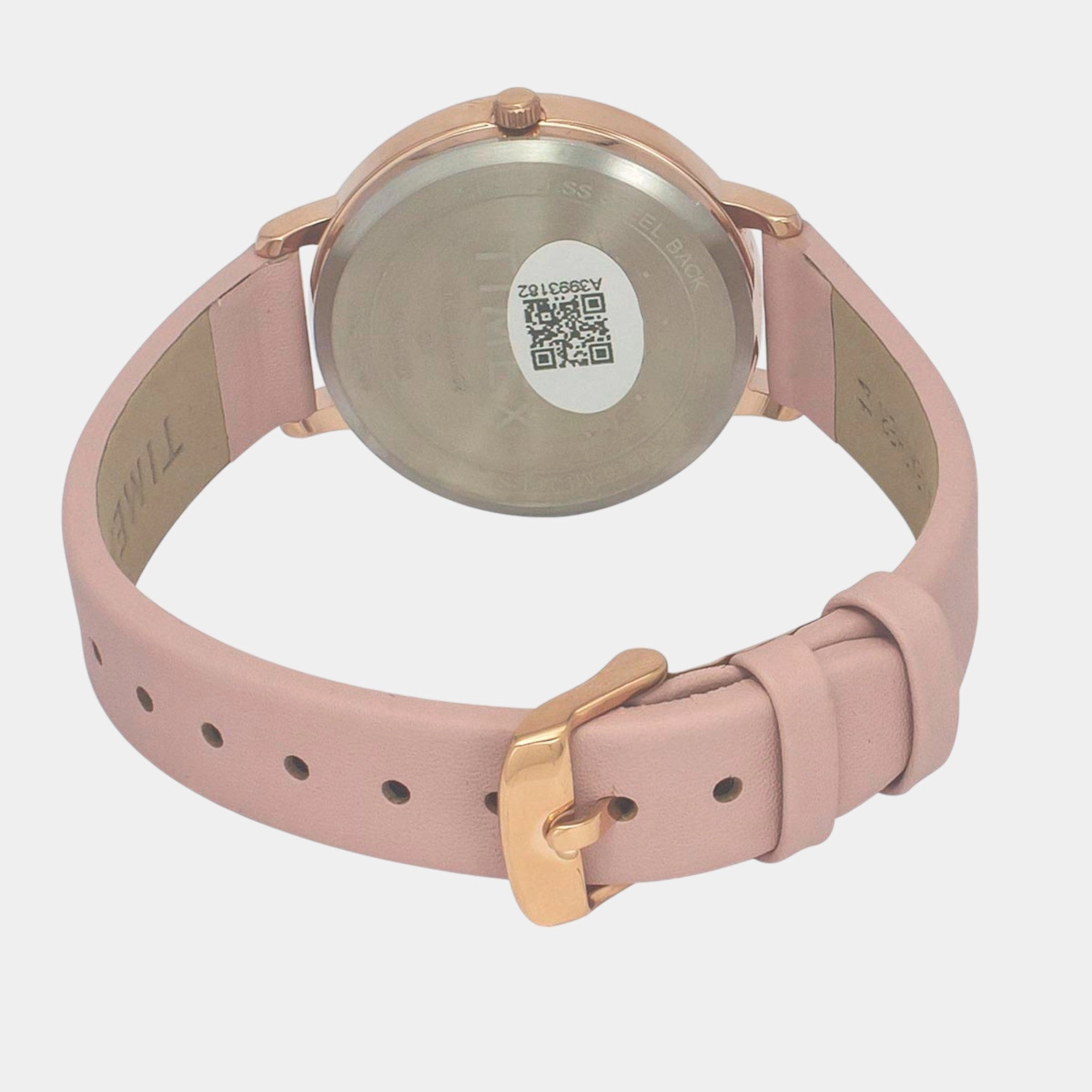 Women Quartz Pink Dial Analog Leather Watch TWEL19100