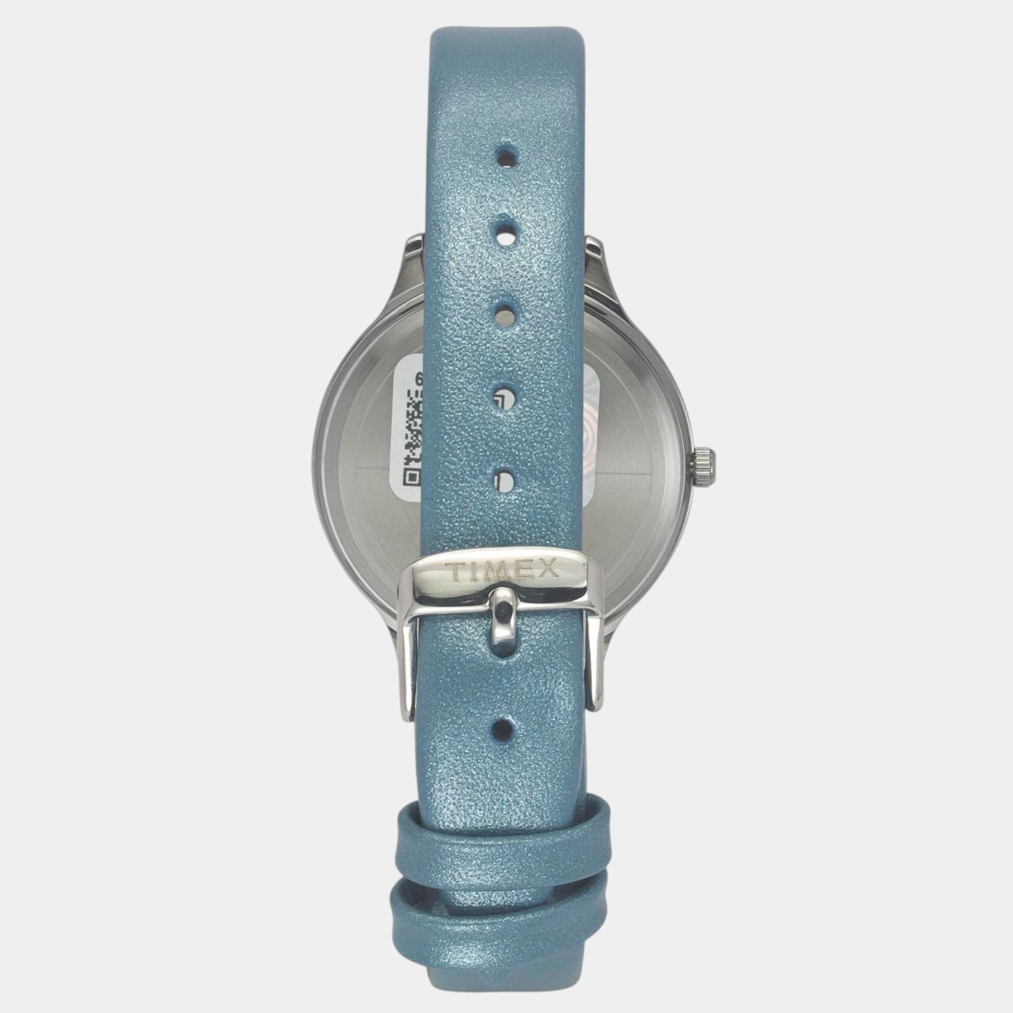 Women Quartz Silver Dial Analog Leather Watch TWTL12106
