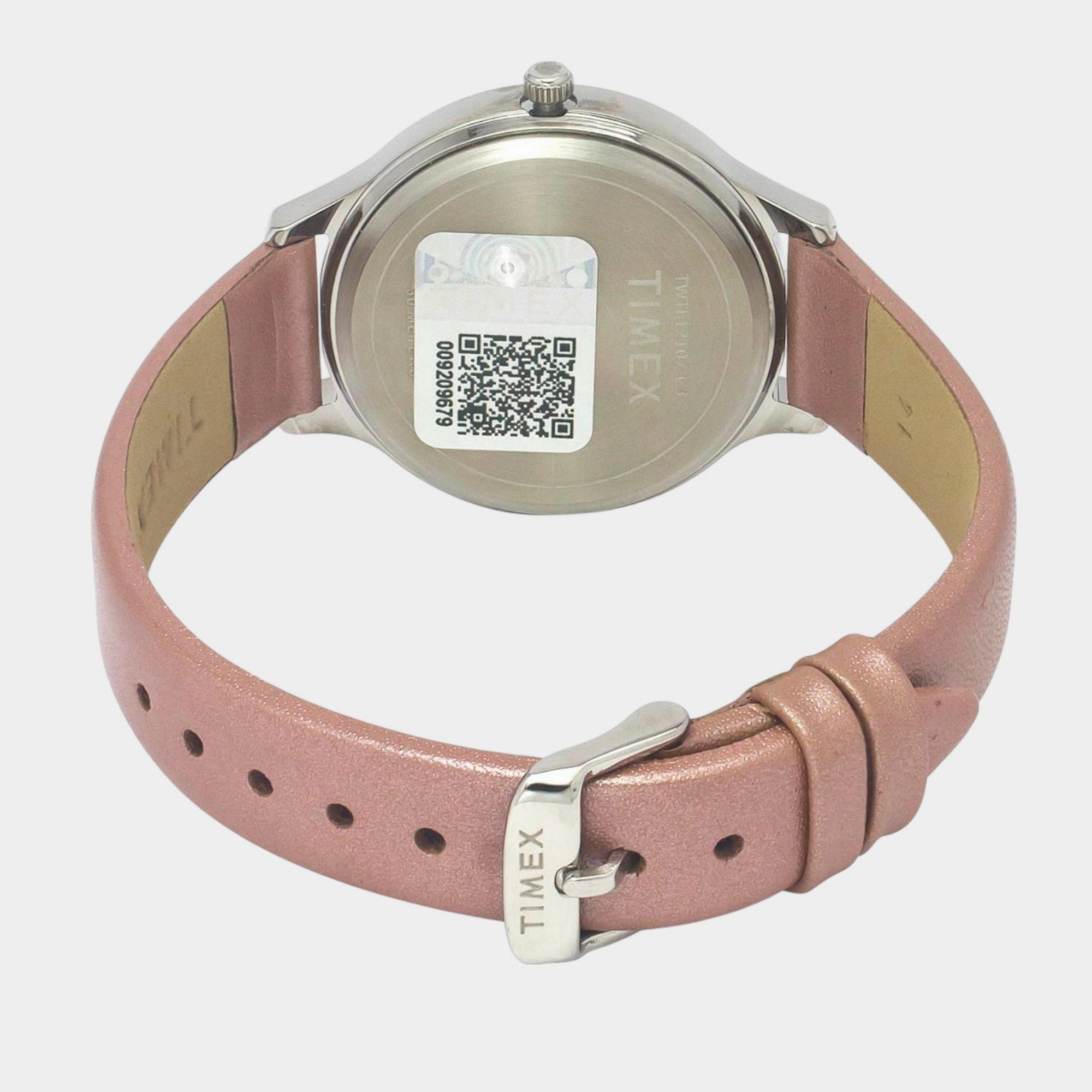 Women Quartz Silver Dial Analog Leather Watch TWTL12107