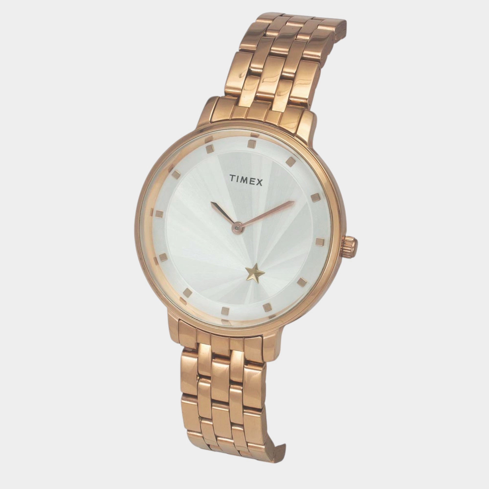 Women Quartz Silver Dial Analog Stainless Steel Watch TWEL19102