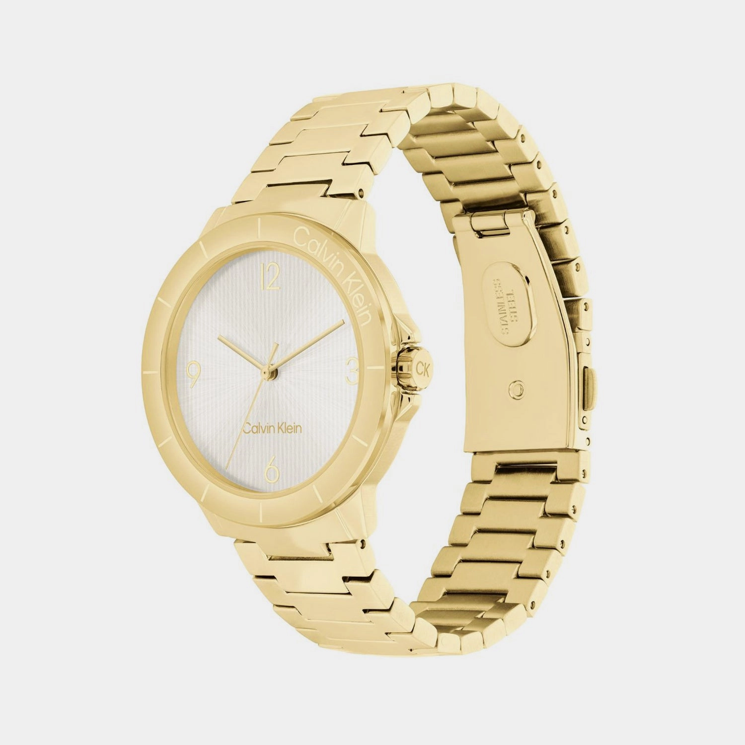 Women Quartz Silver White Dial Analog Stainless Steel Watch 25100023